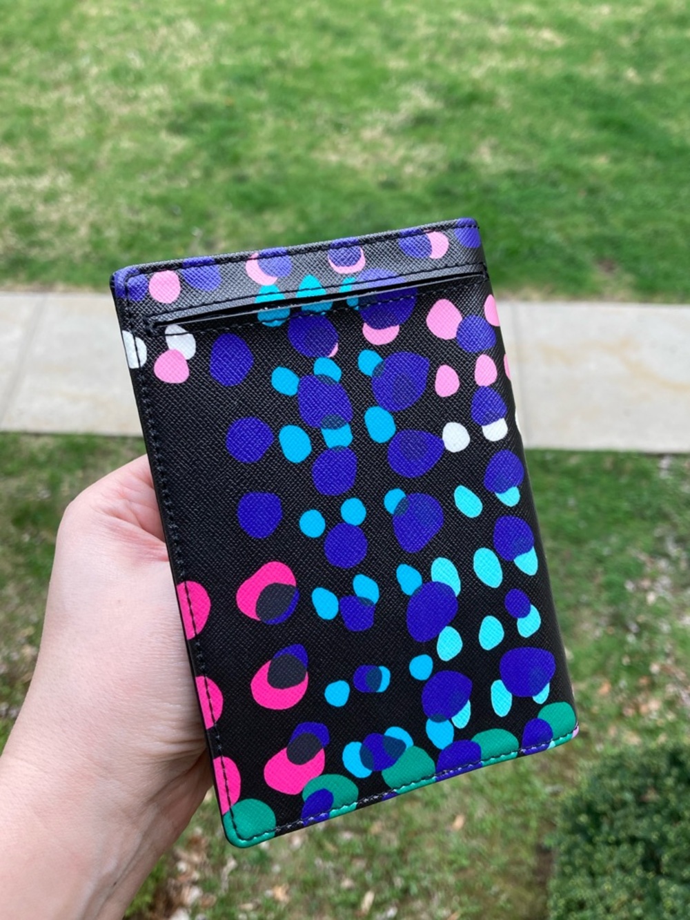 kate spade Black Multi Dot Passport Wallet - Picture 3 of 8